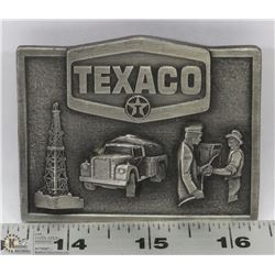 U.S. MADE PEWTER TEXACO BELT BUCKLE