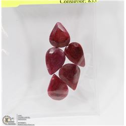 #137-NATURAL RED RUBY GEMSTONE  68.5CT