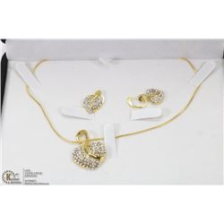 FASHION JEWELRY SET HEART DESIGN INCL EARRINGS