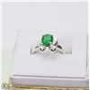 Image 1 : GREEN STONE RING