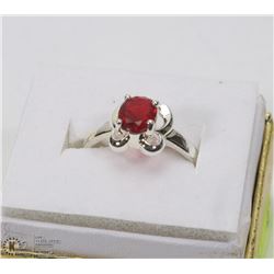 RED STONE RING