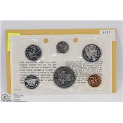 1971 CANADIAN 6 COIN UNCIRCULATED SET WITH COA