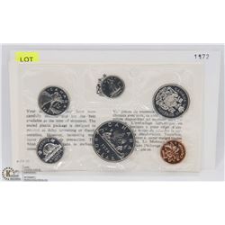 1972 CANADIAN 6 COIN UNCIRCULATED SET WITH COA