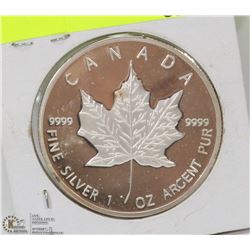 33)2013- $5 DOLLAR 1 OUNCE SILVER MAPLE LEAF COIN
