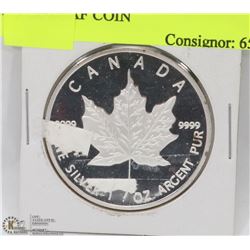 36)2013- $5 DOLLAR 1 OUNCE SILVER MAPLE LEAF COIN