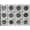 Image 1 : 45) SHEET OF 12 $1 DOLLAR CANADIAN COINS SOME "PL"