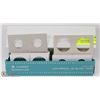Image 1 : 2X2 COIN HOLDER WITH 100+ NEW EMPTY COIN SLEEVES
