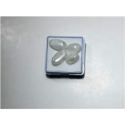 2)  LOT OF 11.5 CT OVAL MOONSTONE