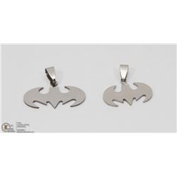 LOT OF 2 BATMAN SYMBOL PENDANTS