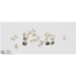 26 STERLING SILVER EARRING BACKINGS.