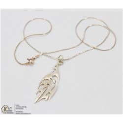 STERLING SILVER NECKLACE.