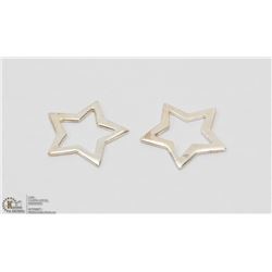2 STERLING FLOATING STAR PENDANTS