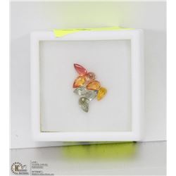 146) GENUINE FANCY COLOR SAPPHIRES, BRIOLETTE CUT