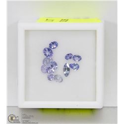 163) TANZANITES, ASSORTED SHAPES & SIZES, APPROX