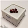 Image 2 : 123) GENUINE GARNETS, RECTANGULAR CUT, APPROX