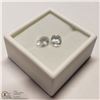 Image 2 : 127) 2 GENUINE COLORLESS TOPAZ, OVAL OPTIC CUT,