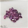 Image 1 : 174) GENUINE PINK SAPPHIRES, MARQUISE & ROUNDS,