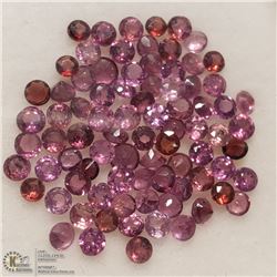 122) GENUINE GARNETS, 2MM ROUNDS, APPROX 4 CTS