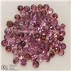 Image 1 : 122) GENUINE GARNETS, 2MM ROUNDS, APPROX 4 CTS