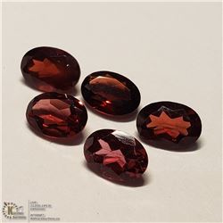 130) GENUINE GARNETS, OVALS, APPROX 4 CTS