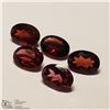 Image 1 : 130) GENUINE GARNETS, OVALS, APPROX 4 CTS