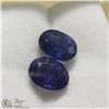 Image 1 : 177) 2 ENHANCED BLUE SAPPHIRES, 9X7MM OVALS,