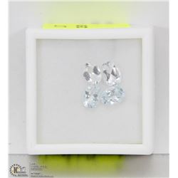 178) 4 GENUINE COLORLESS TOPAZ, APPROX 4 CTS
