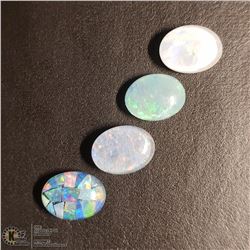 167) GENUINE OPAL TRIPLETS, OVALS, APPROX 4 CTS