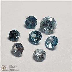 189) NATURAL RARE BLUE ZIRCON, ROUNDS, APPROX