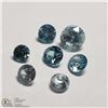 Image 1 : 189) NATURAL RARE BLUE ZIRCON, ROUNDS, APPROX