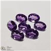 Image 1 : 169) GENUINE AMETHYST, OVALS, APPROX 5 CTS