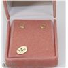 Image 1 : 103) 14K YELLOW GOLD HEART STUD EARRINGS
