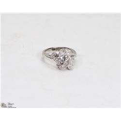 109) STERLING SILVER CUBIC ZIRCONIA RING