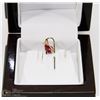 Image 1 : 90) 10KT GOLD RUBY PENDANT