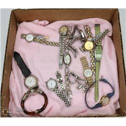 BOX OF LADIES WATCHES