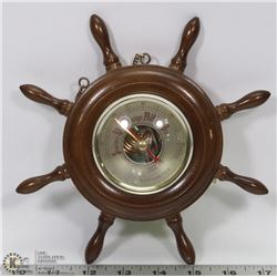 SHIP WHEEL BAROMETER