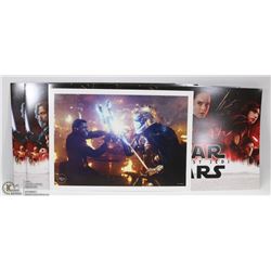 LOT OF 5 DISNEY STAR WARS THE LAST JEDI LITHOGRAPH