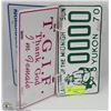Image 1 : SET OF 3 VANITY LICENSE PLATES.