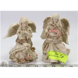 PAIR OF SARAHS ANGELS FIGURES