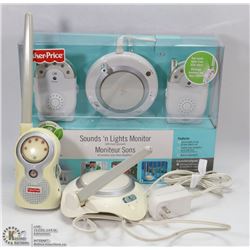 BOX WITH FISHER PRICE SOUNDS N LIGHT MONITOR AND
