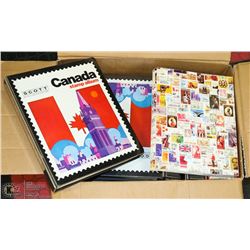 LOT OF 10 CANADA STAMP BOOKS AND STAMPS