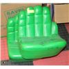 Image 1 : LOT OF 2 GREEN GIANT HAND CHAIRS.