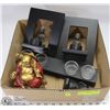 Image 1 : BOX W/BUDDHA FIGURINES - CANDLE