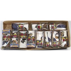 FLAT OF 11 NEW AFRICAN MOTIF NAPKIN AND NAPKIN