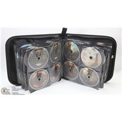 BLACK DVD CARRY CASE WITH OVER 125