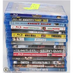 BUNDLE OF 15 BLU-RAY DVD MOVIES INCL.