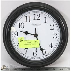 BLACK FRAMED WALL CLOCK