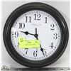 Image 1 : BLACK FRAMED WALL CLOCK