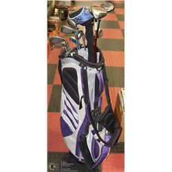 ADIDAS GOLF BAG WITH MOSTLY CALLAWAY GOLF CLUBS