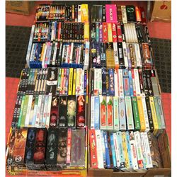 4 FLATS OF ASSORTED DVD'S, SEASONS AND MORE